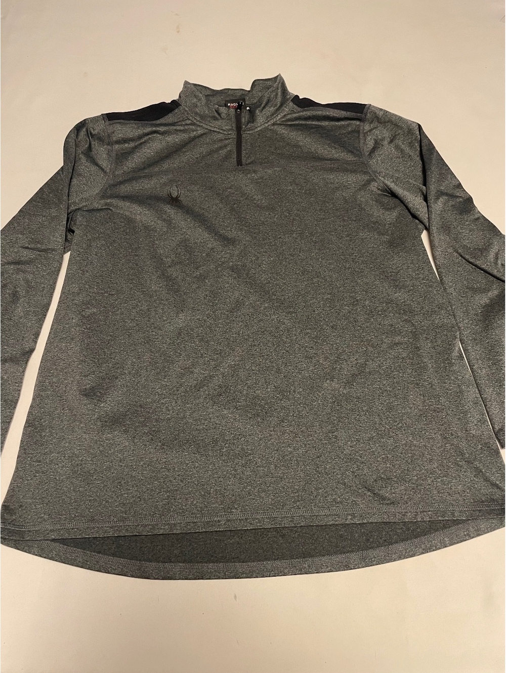 Spyder Active Gray Pullover Quarter-Zip Sweatshirt